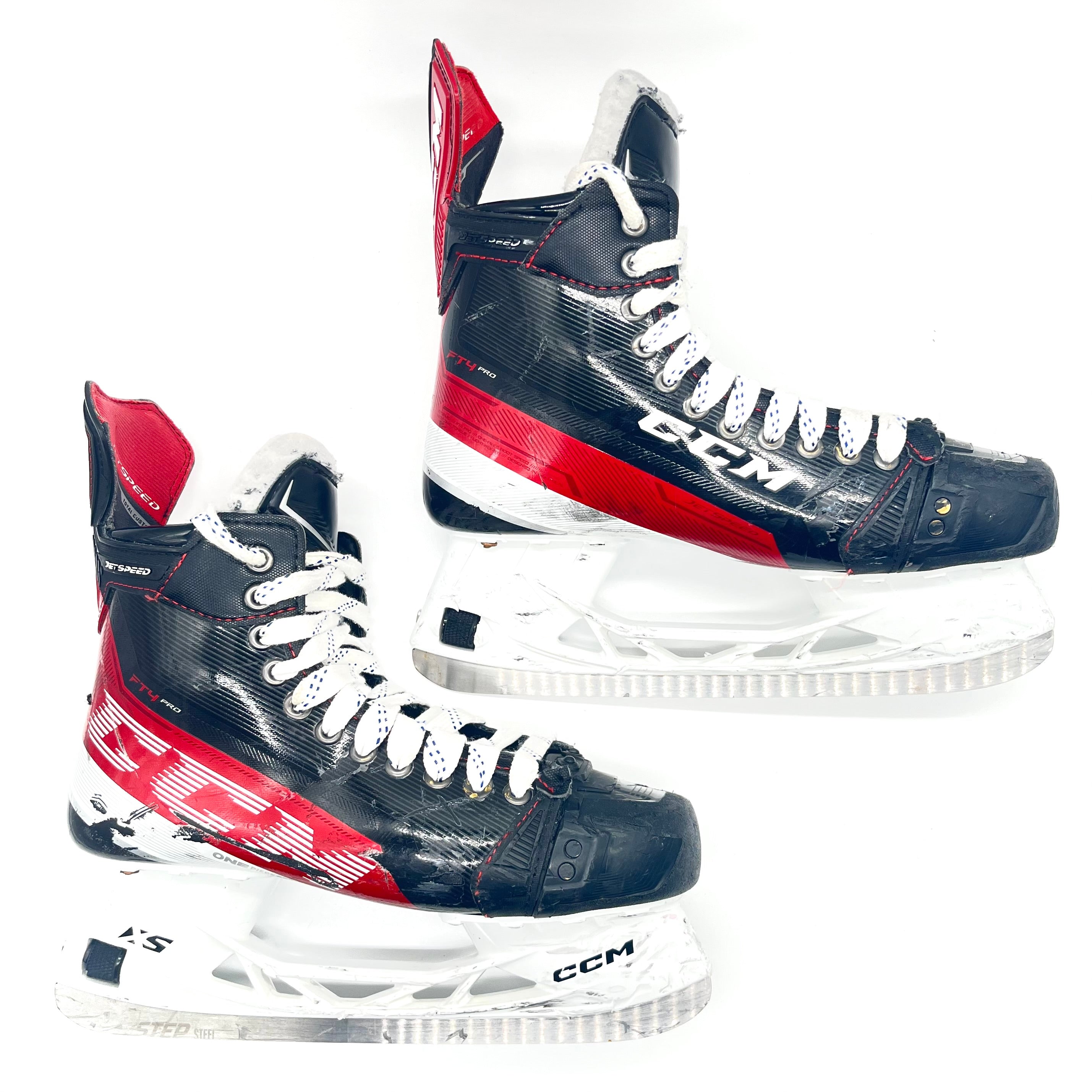 CCM Jetspeed FT4 Pro - Patins de hockey d'occasion NHL Pro Stock - Taille 9D